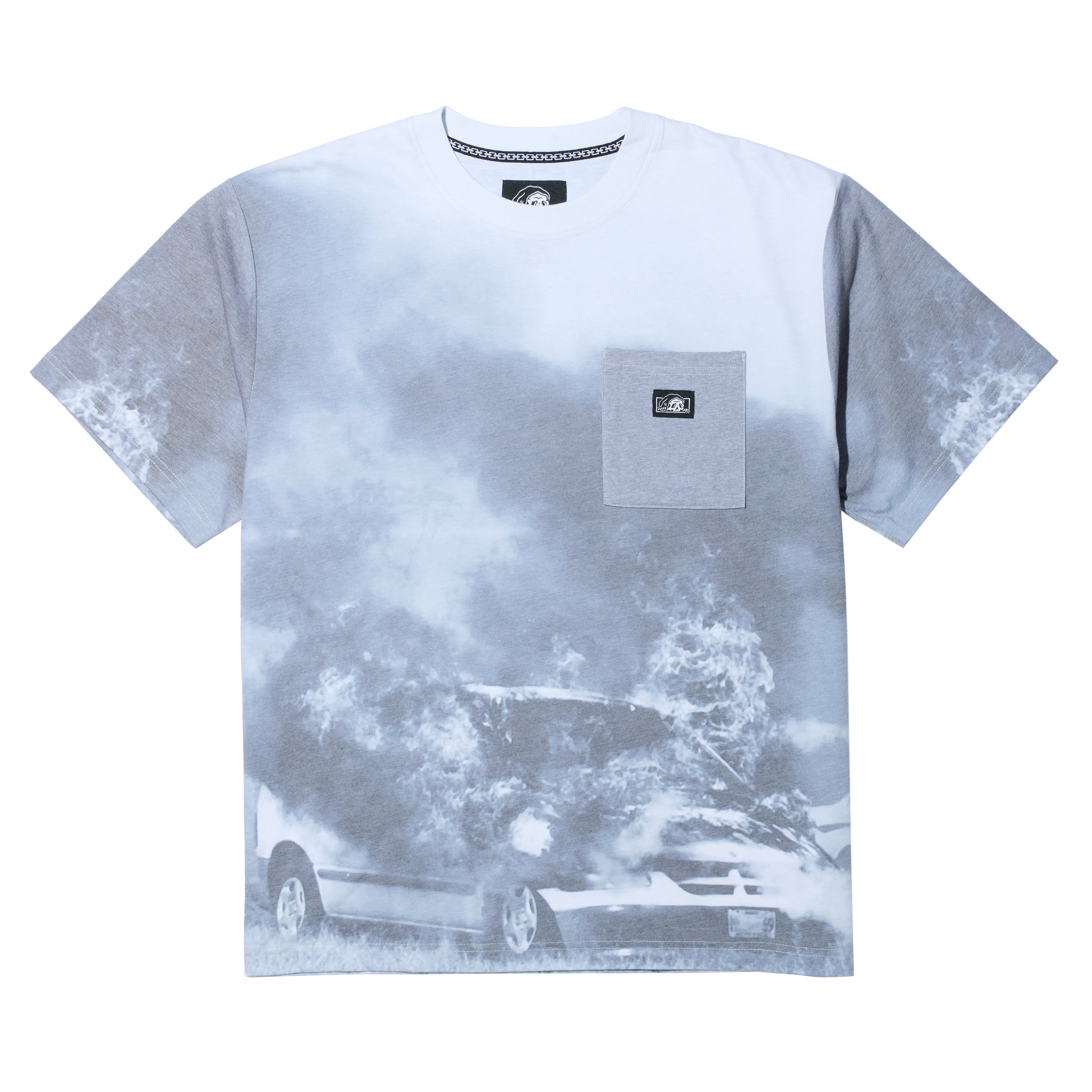 Car Fire Knit Tee - Grey – Lurking Class