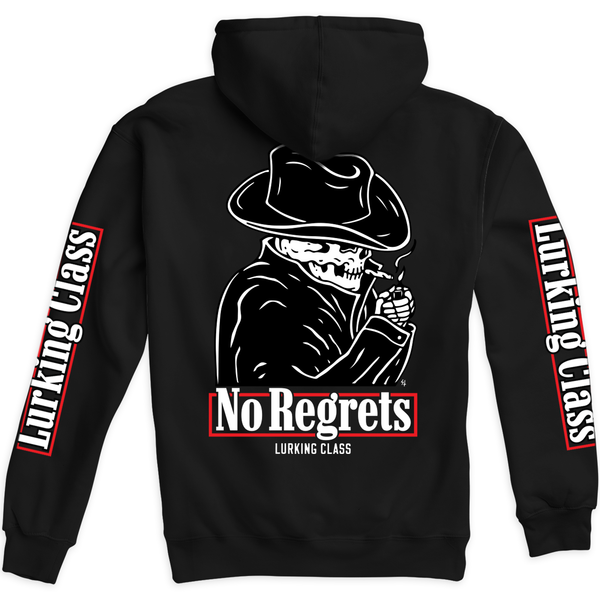 No Regrets Hoodie Black Lurking Class