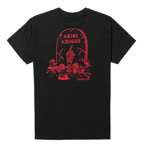 Adios Tee - Black/ Red