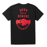 Down With My Demons Tee - Black/ Red