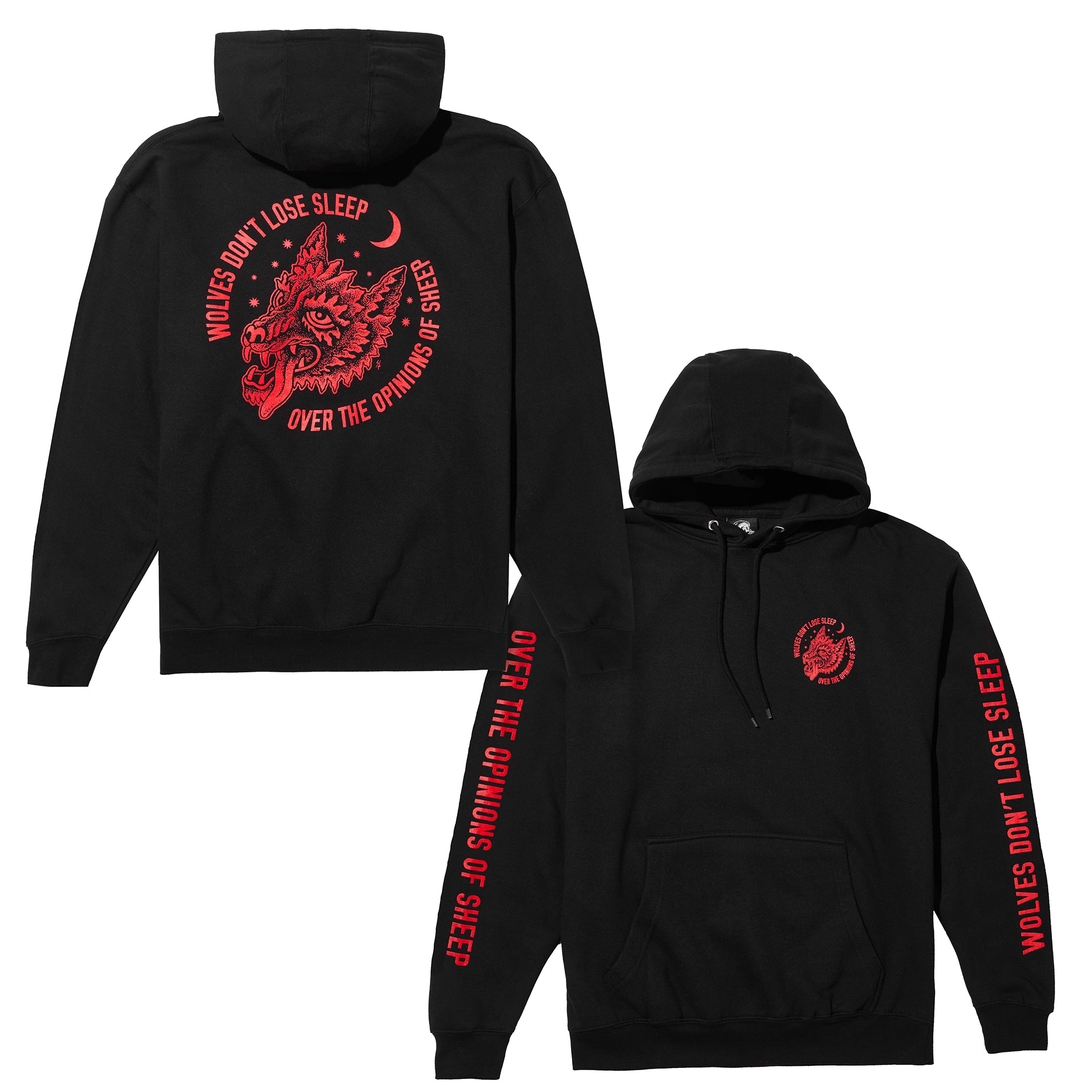 Opinions Hoodie - Black/ Red – Lurking Class