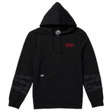 Moons Full Zip Hoodie - Black