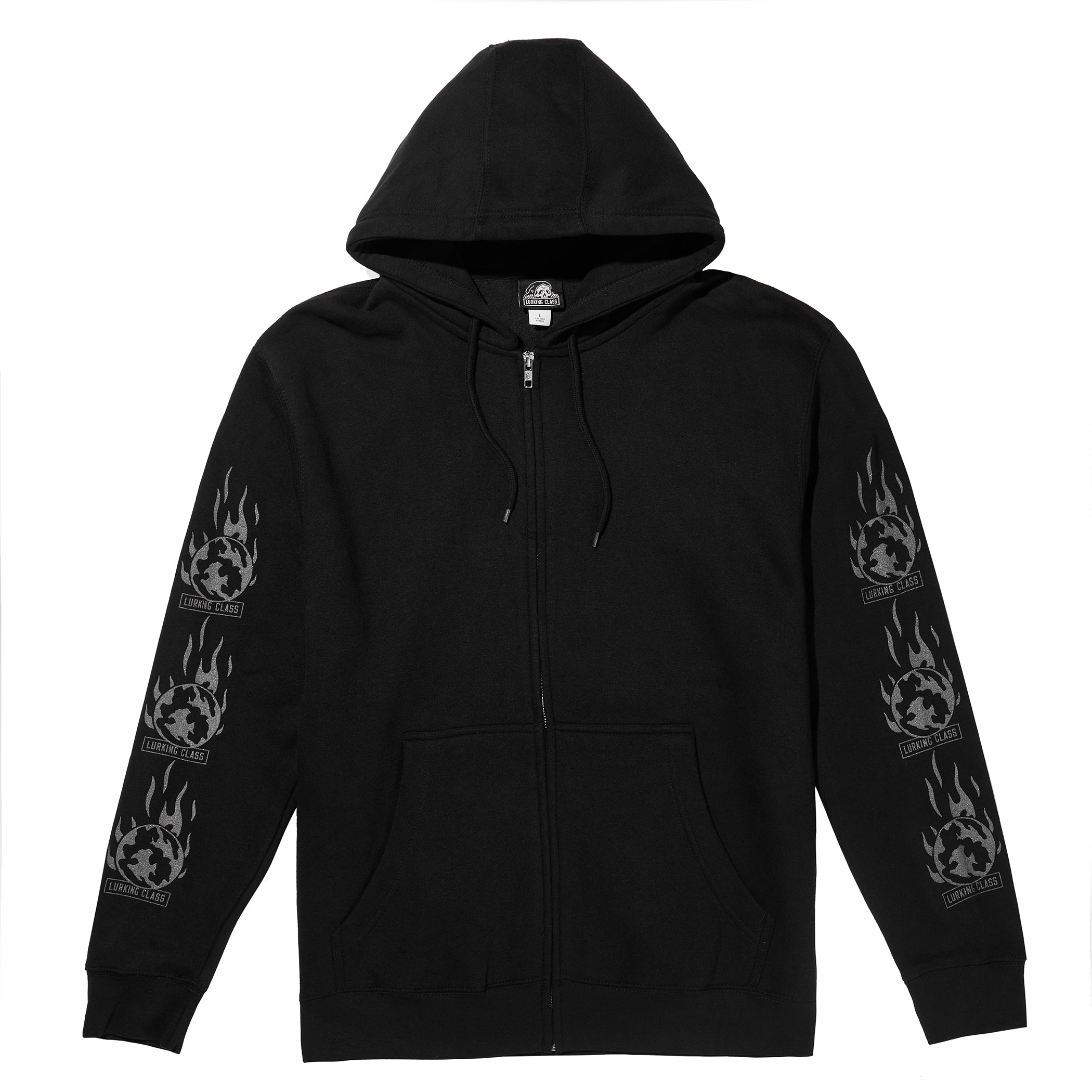 Party's Over II Zip Hoodie - Black – Lurking Class