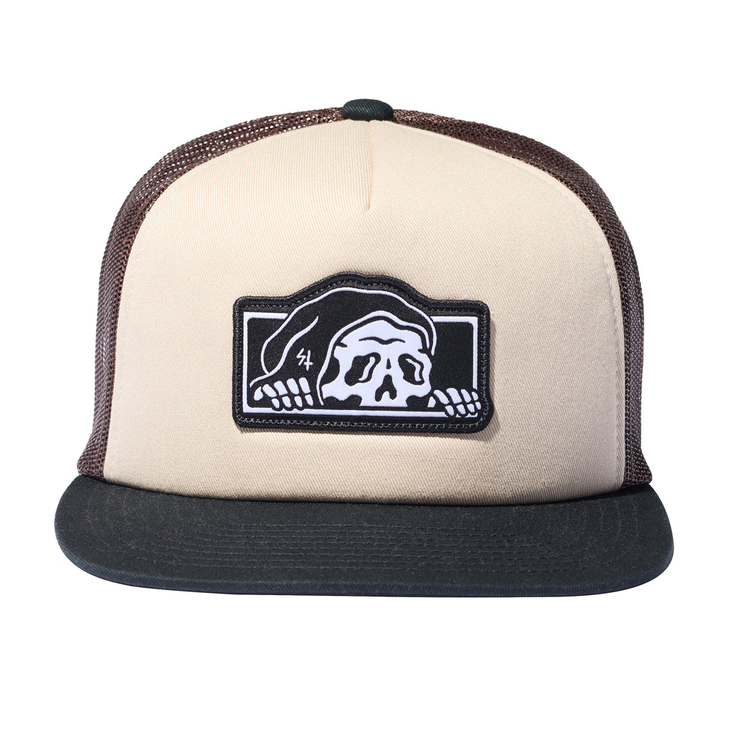 Box Logo Trucker Hat - Brown