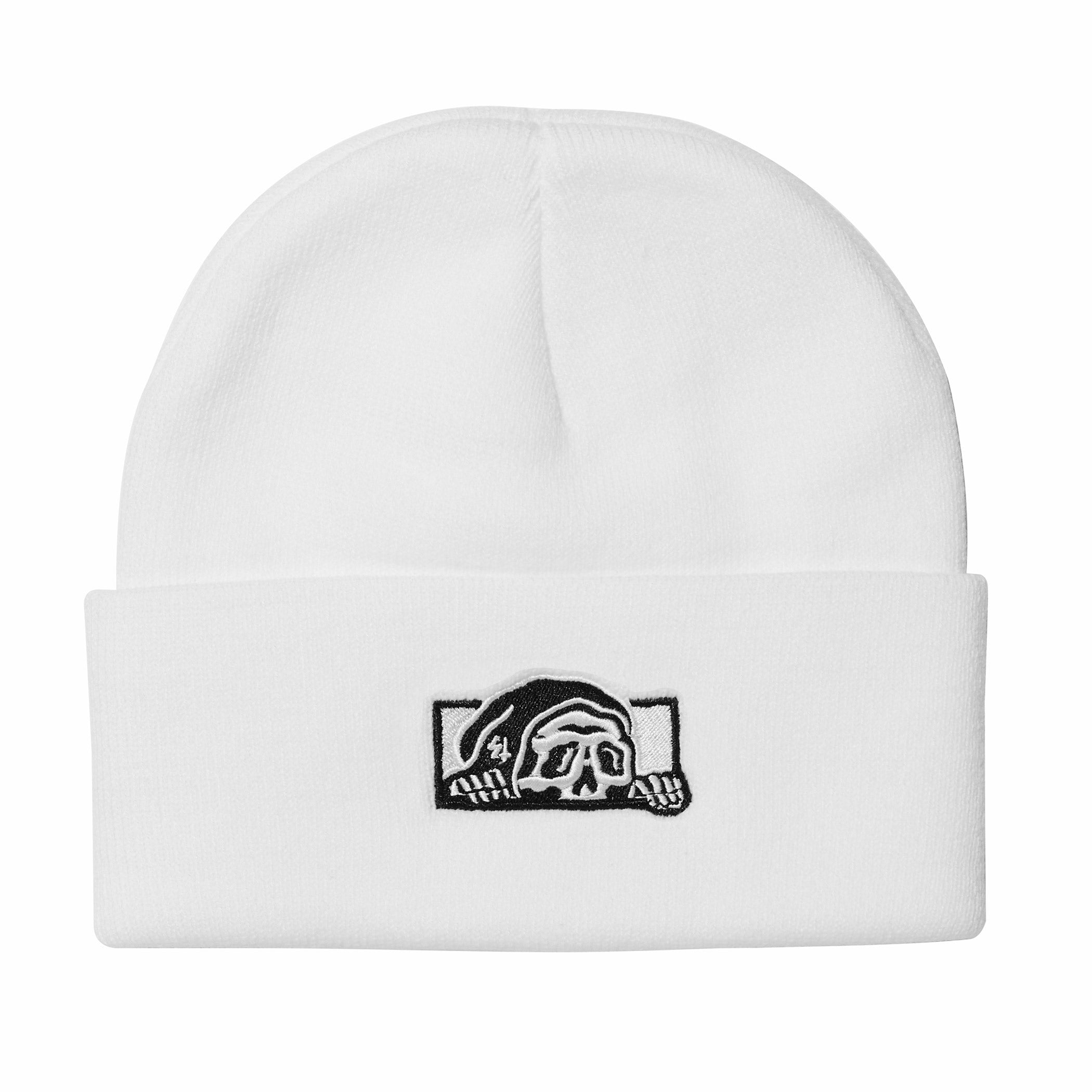 Lurker Gas Station Box Logo Beanie - White - Lurking Class