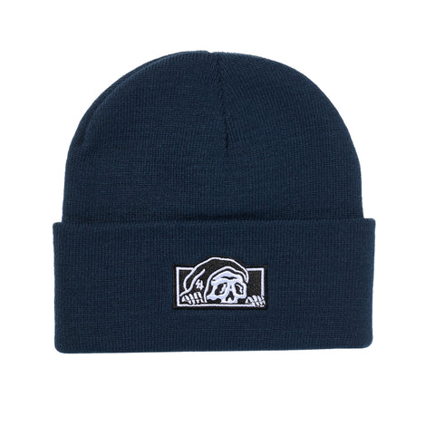 Box Logo Beanie - Navy