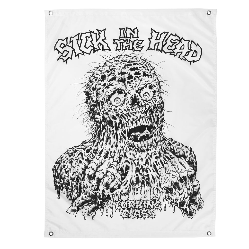 Sick in the Head x Matt Stikker Banner - White