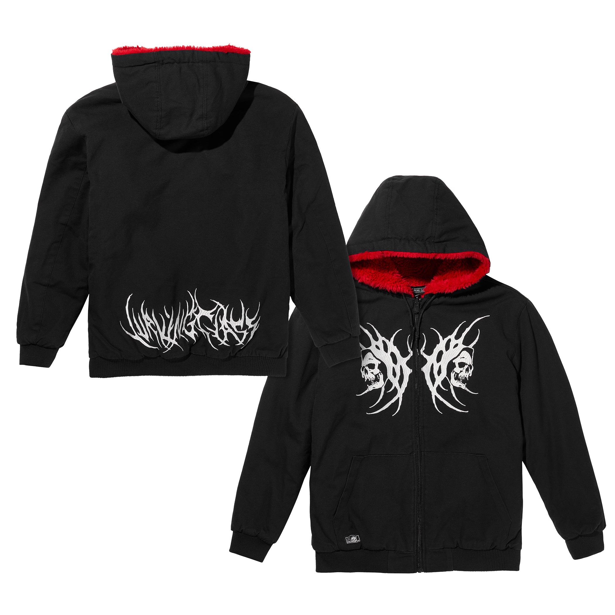 Sin Work Jacket x Kyle Grand - Women's Black/Red Reversible Zip