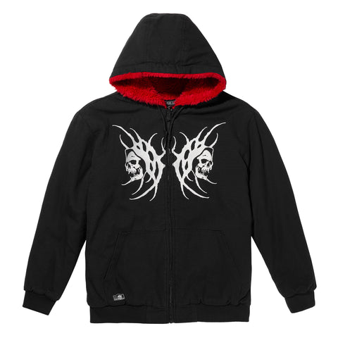 Sin x Kyle Grand Women's Reversible Work Jacket - Black/ Red