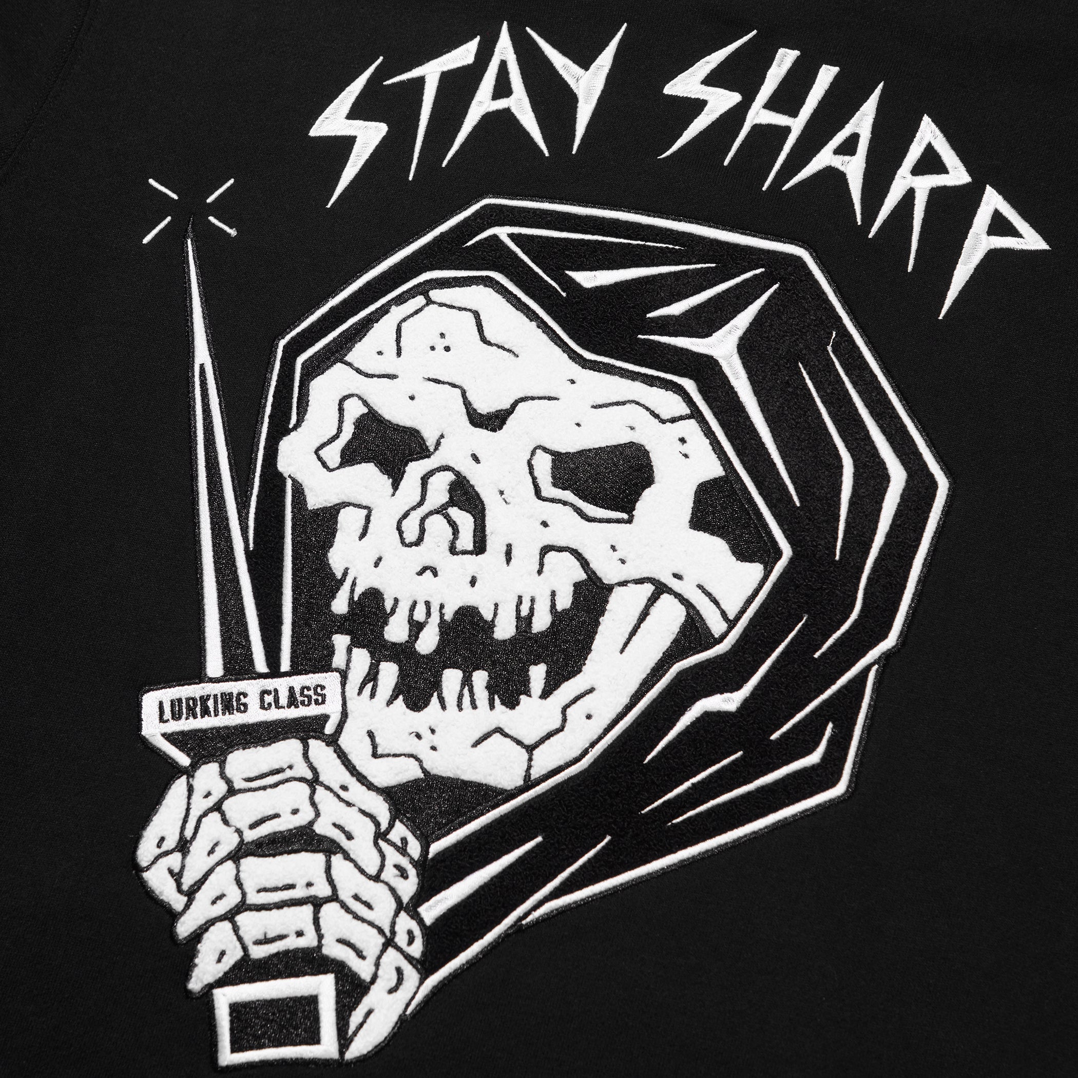 Stay Sharp Zip Hoodie - Black – Lurking Class