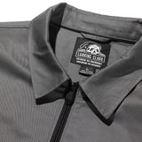 Stay Sharp Zip Up Work Shirt - Charcoal