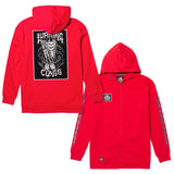 Unchained Women's Patch Zip Hoodie - Red