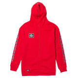 Unchained Women's Patch Zip Hoodie - Red