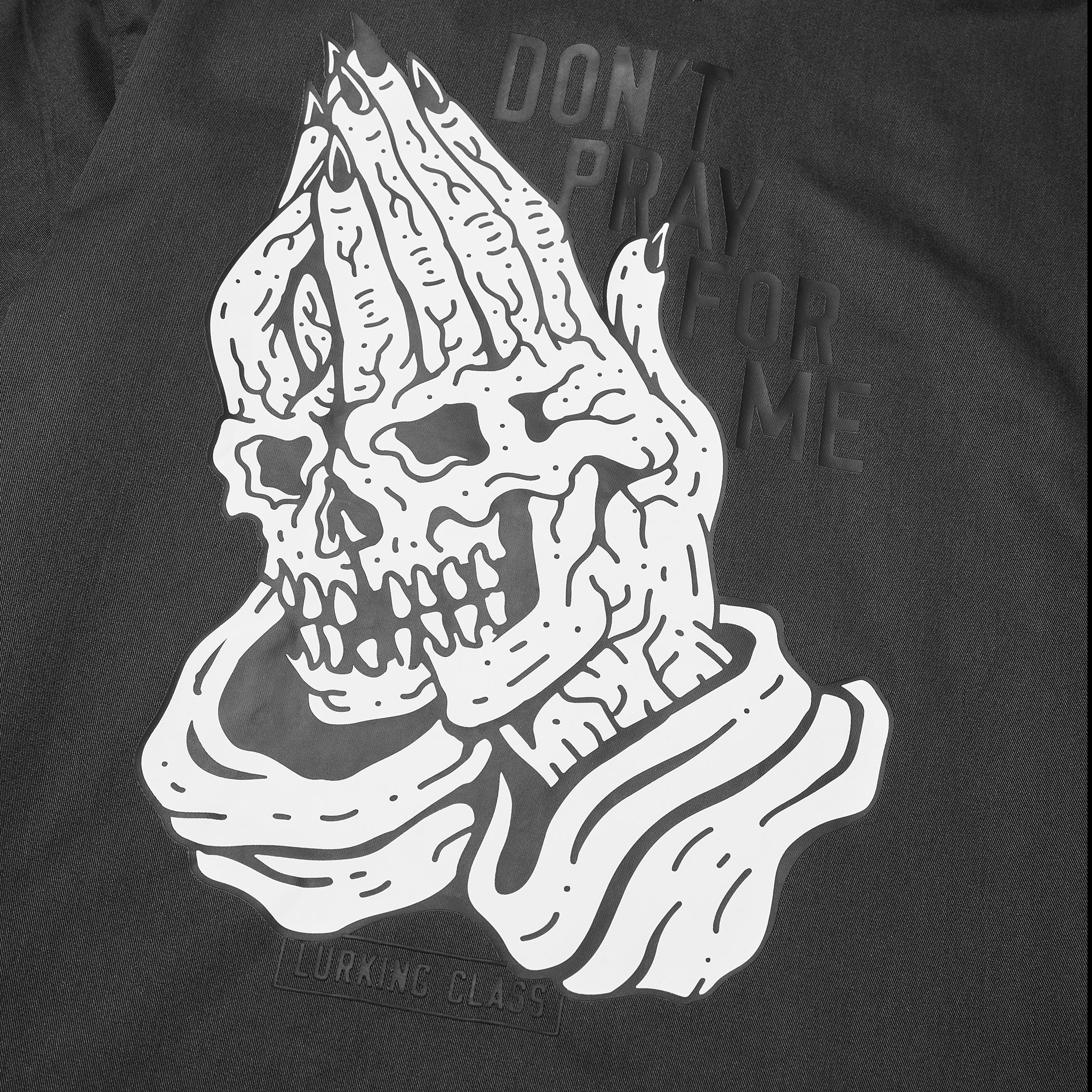 Don't Pray For Me Quarter Zip Work Shirt - Grey – Lurking Class