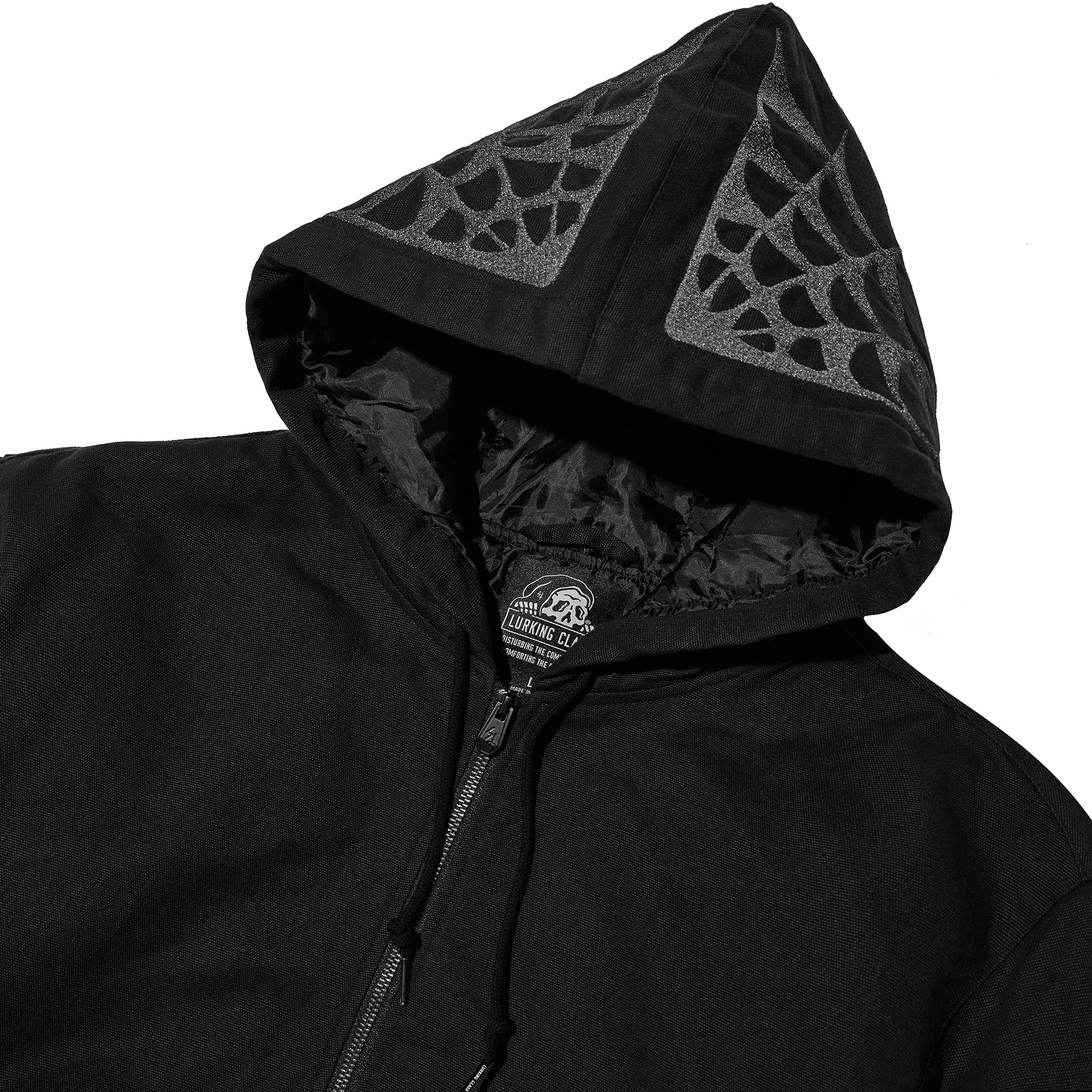Tomb Women's Hooded Work Jacket - Black – Lurking Class