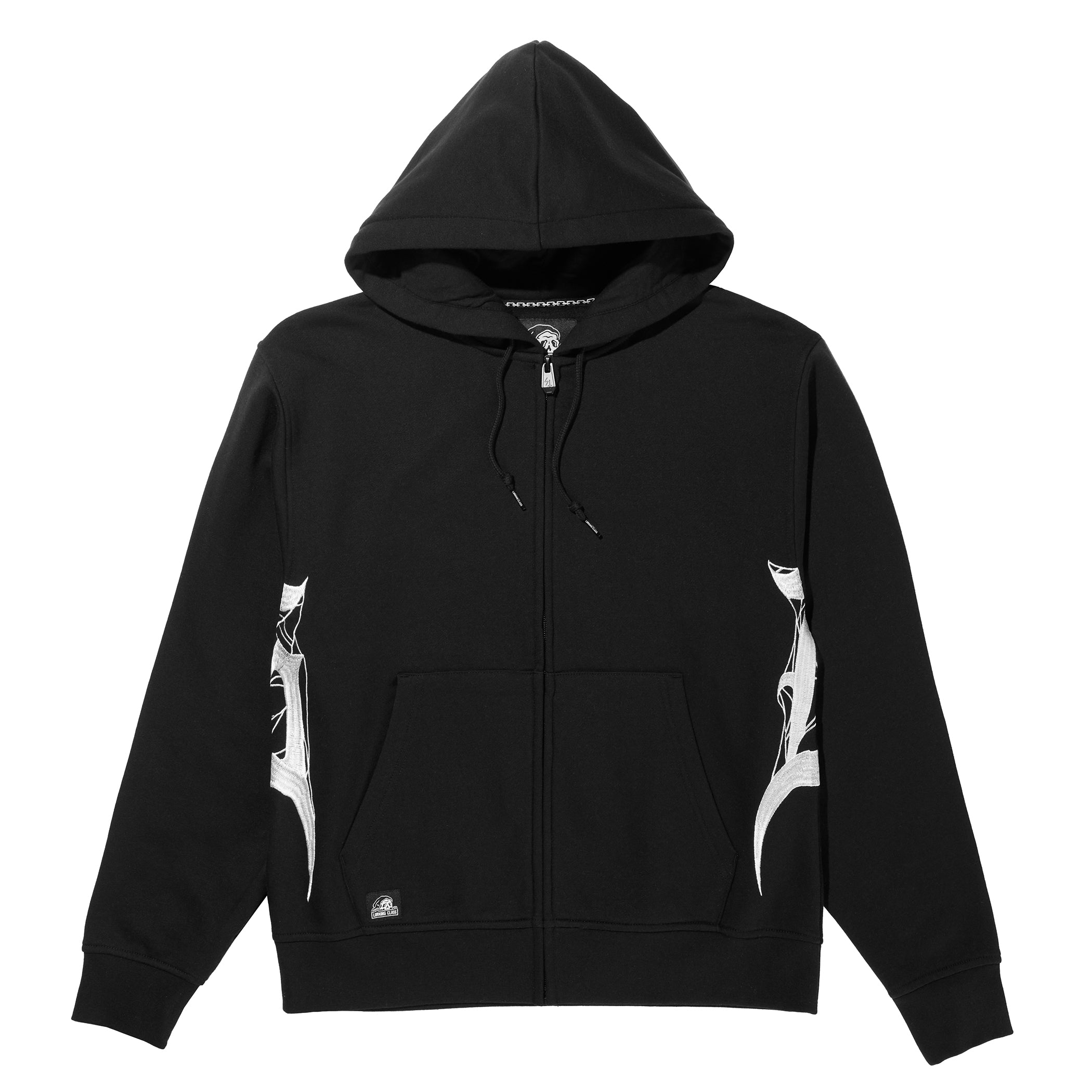 Tomb Women's Zip Hoodie - Black/White – Lurking Class