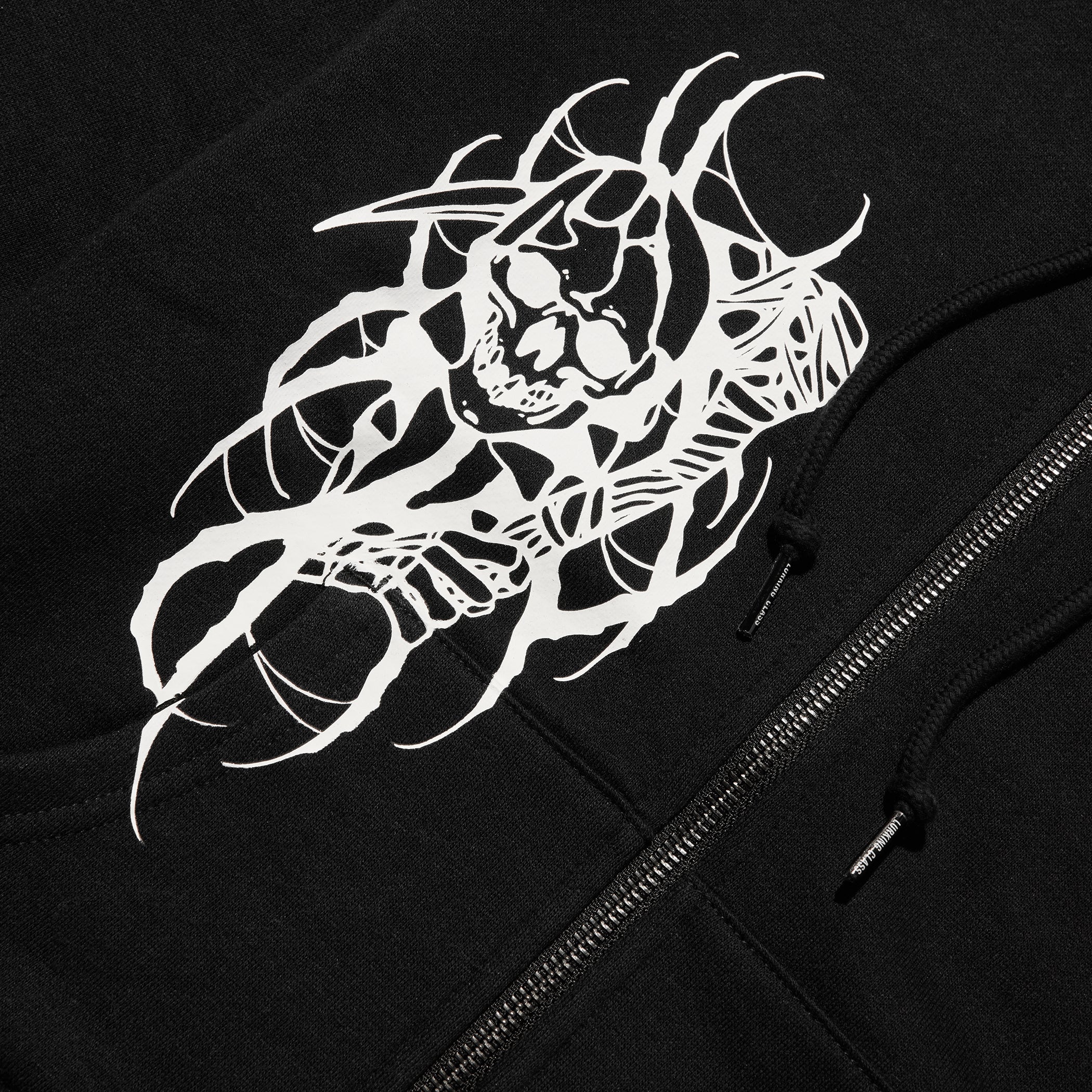 Kyle Grand x Sin Women's Cropped Zip Hoodie - Black – Lurking Class