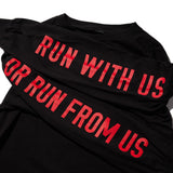 Run With Us Long Sleeve - Black