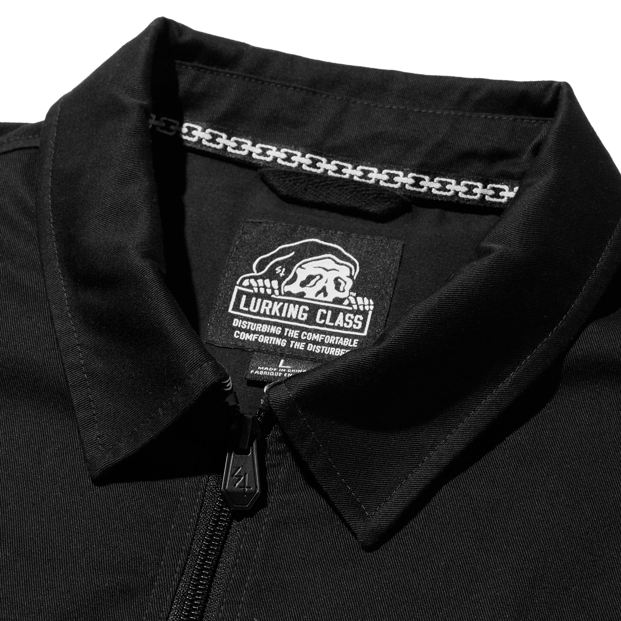 Shatter 1/4 Zip Work Shirt - Black – Lurking Class