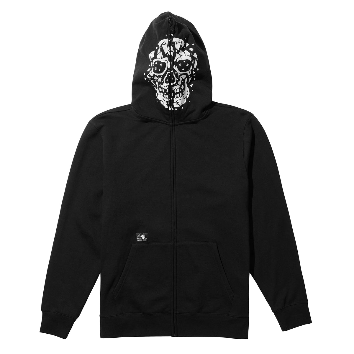 Unchained Body Bag Zip Hoodie - Black – Lurking Class