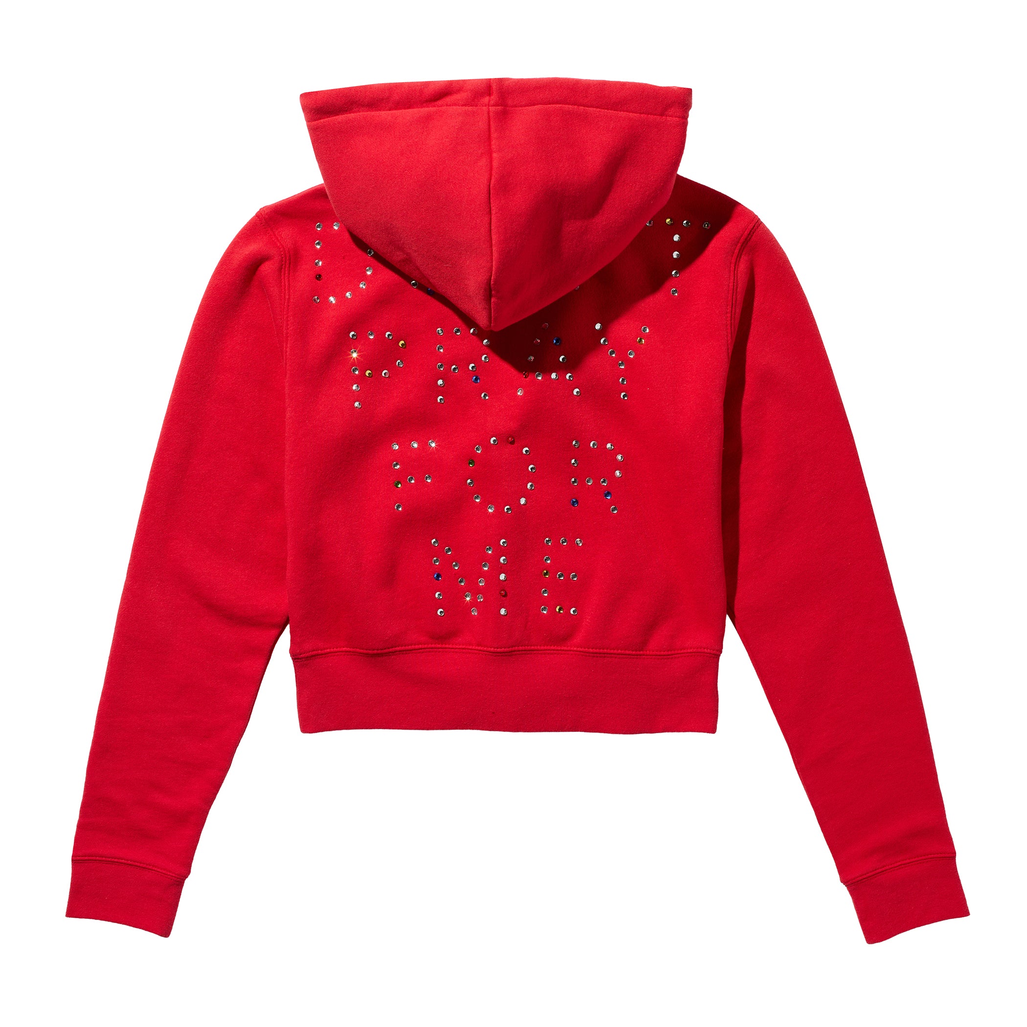 Don't Pray For Me Women's Zip Hoodie - Red – Lurking Class
