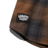 Lurker Hooded Flannel - Brown/Black Plaid