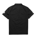 Burnouts Woven Button Up Work Shirt - Black