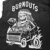 Burnouts Denim Vest - Washed Black