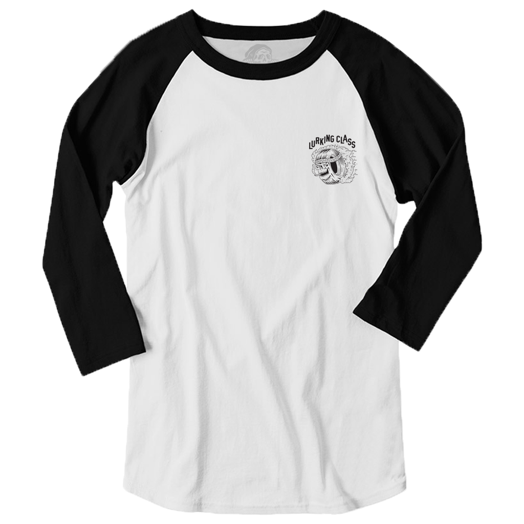 SMU Limited Long Sleeves Shirt 3D Effect Black-White 32443 B