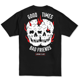 Bad Friends Skulls Tee - Black