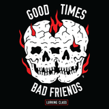 Bad Friends Skulls Hoodie - Black