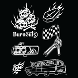 Burnouts Flash Tee - Black