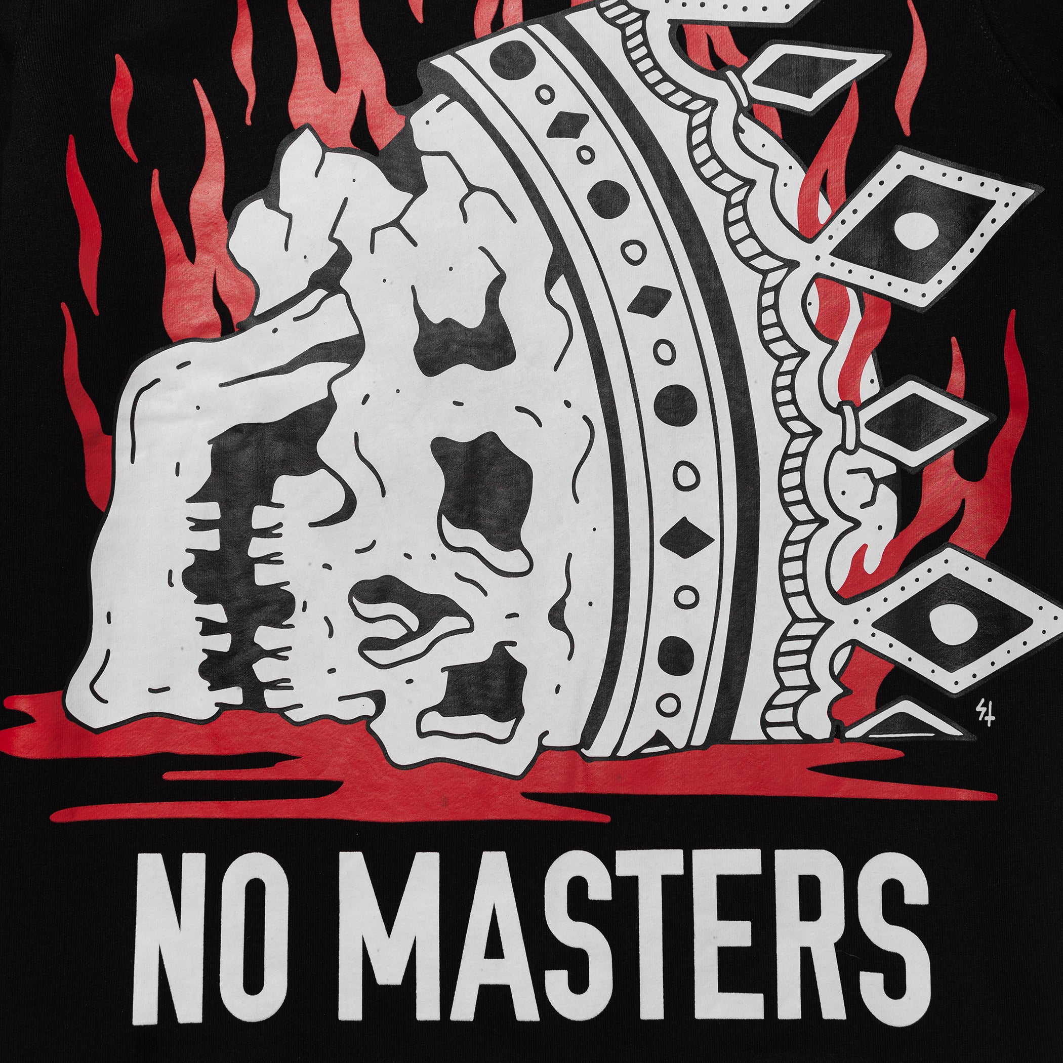 No Master Program No Masters Crew Fleece - Black – Lurking Class
