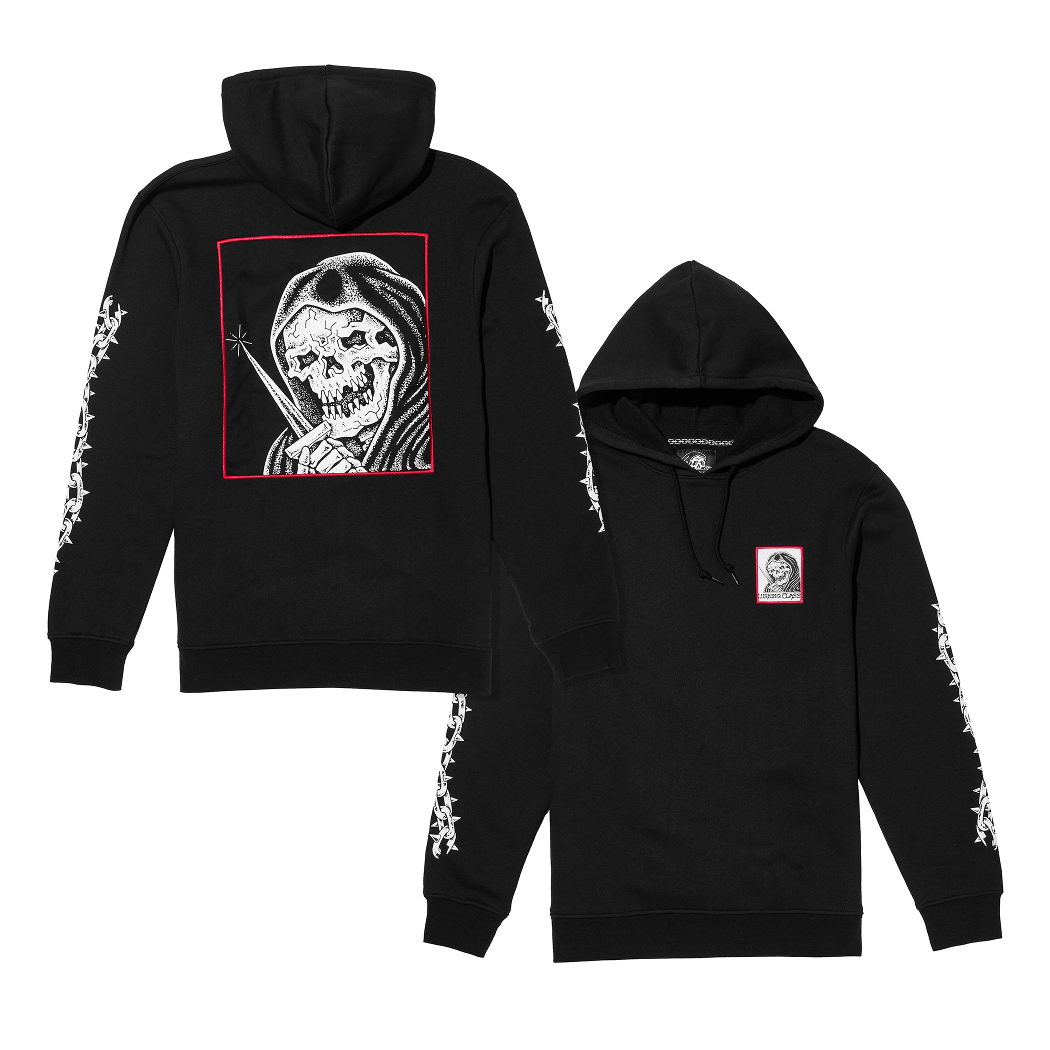 Stay Sharp Patch Hoodie - Black – Lurking Class