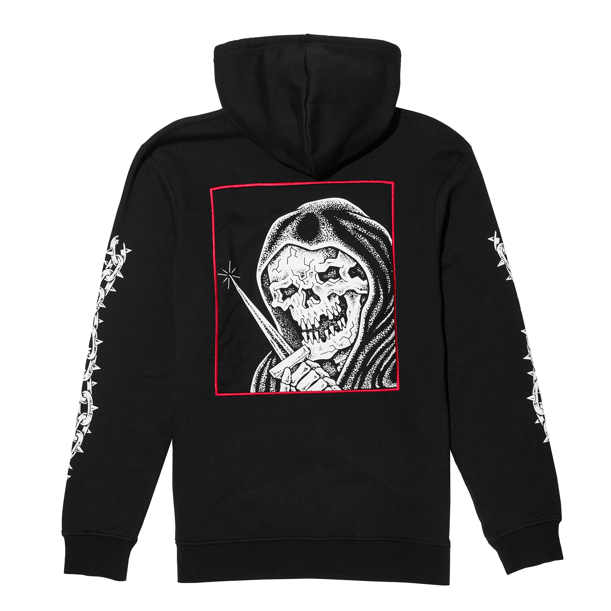Stay Sharp Patch Hoodie Black