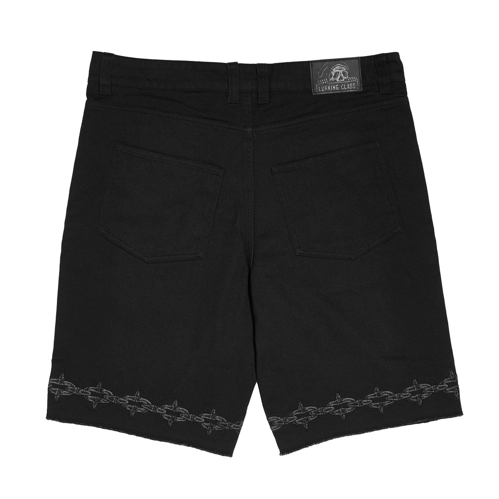 【U LAN】Hotfix cutting black shorts Sin x Kyle Grand Sweat Short - Black – Lurking Class