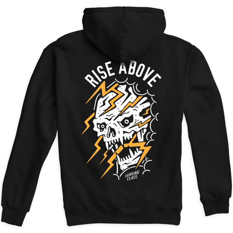 Rise Above Zip Hoodie - Black