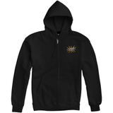 Rise Above Zip Hoodie - Black