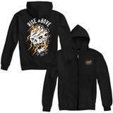 Rise Above Zip Hoodie - Black