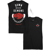 Down With My Demons Sleeveless Tee - Black