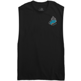 Freaks Sleeveless Tee - Black/Glow In The Dark