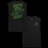 Freaks Sleeveless Tee - Black/Glow In The Dark