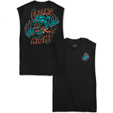 Freaks Sleeveless Tee - Black/Glow In The Dark