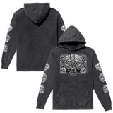 Unchained Raglan Hoodie - Washed Black