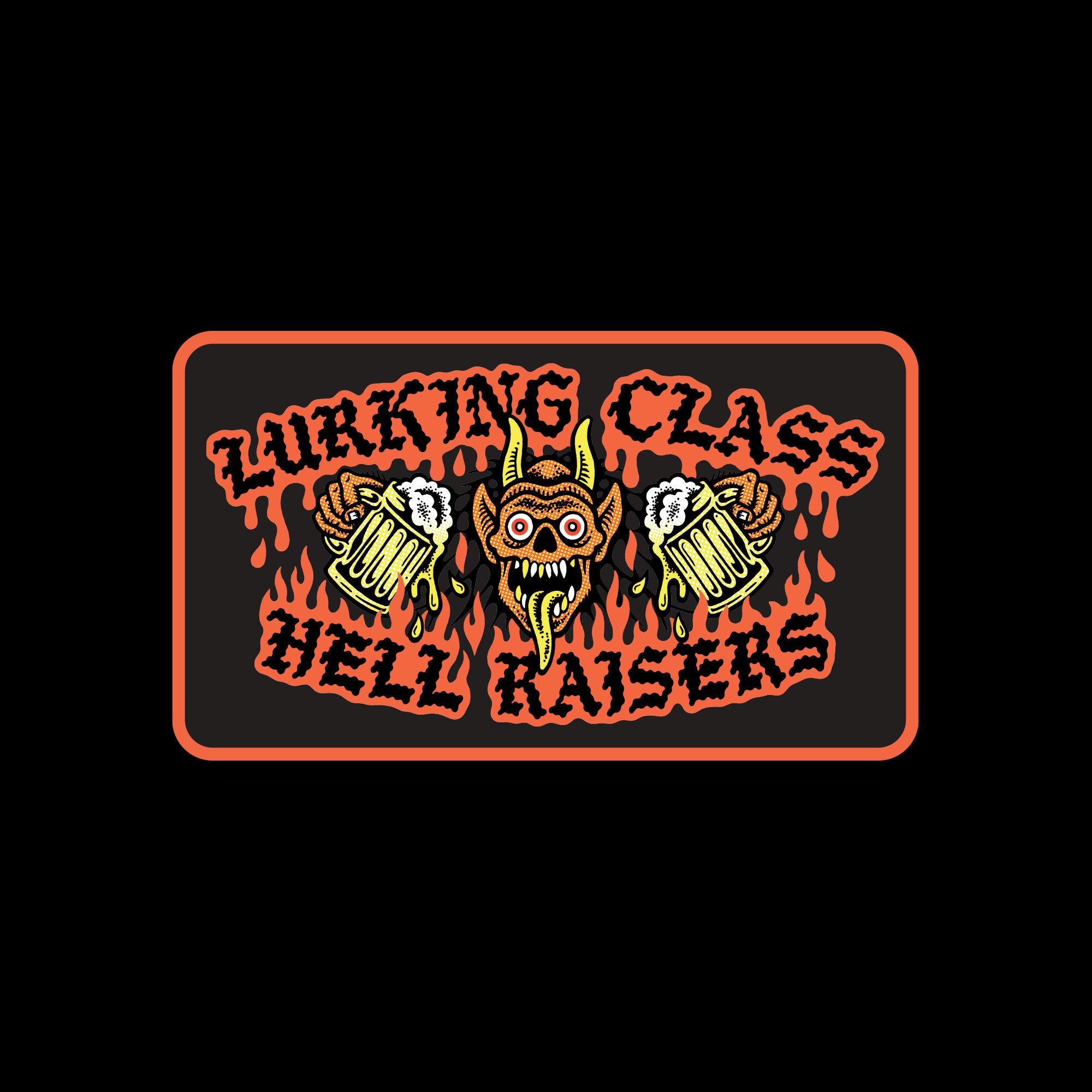 Tallboy x Lurking Class Hell Raisers Hoodie - Black Graphic