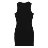 Burnouts Women's High Neck Dress - Black