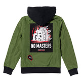 No Masters Women's Hooded Bomber Jacket - Military Green