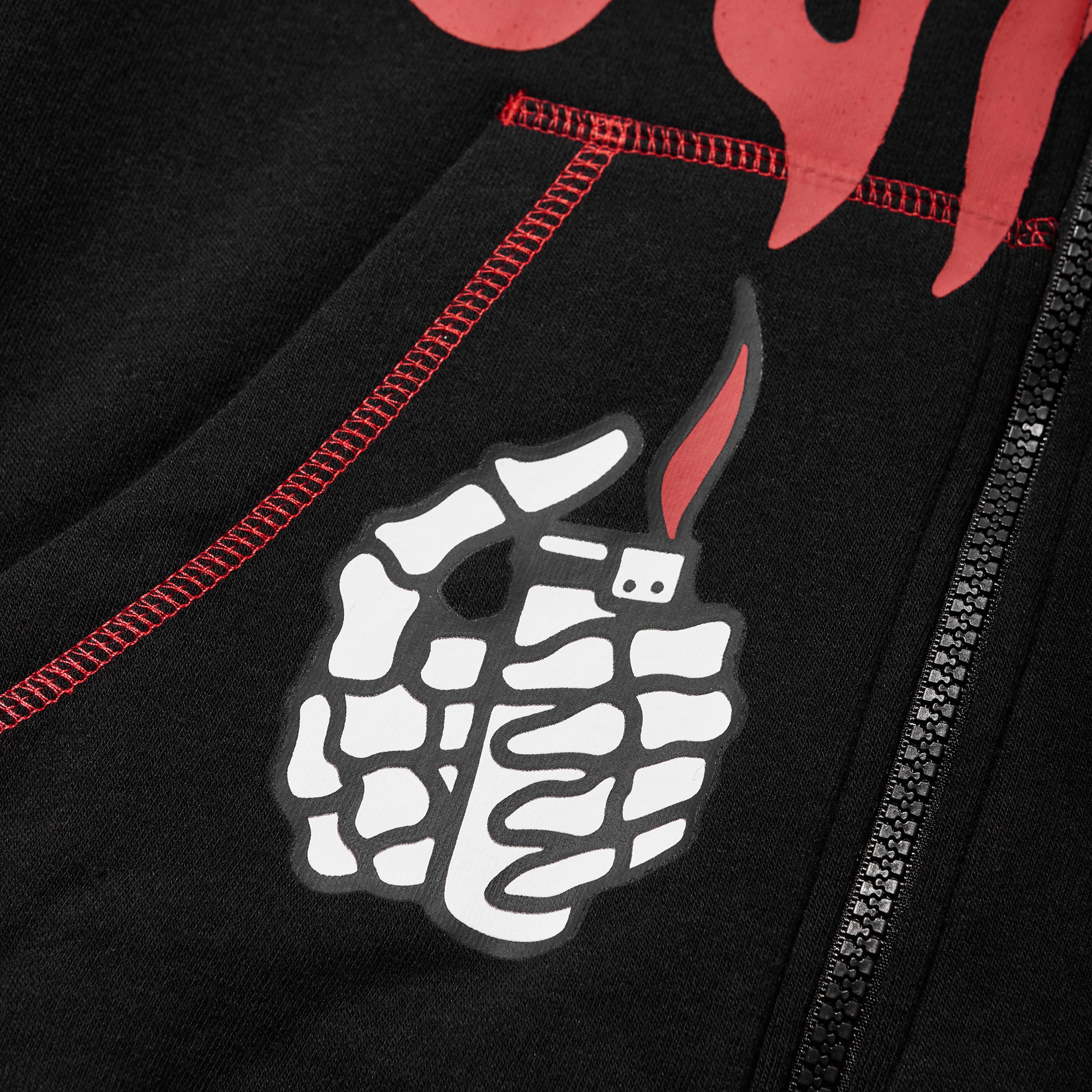 Dumpster Fire Women's Zip Hoodie - Black – Lurking Class