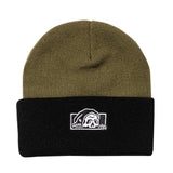 Lurker Gas Station Beanie - Military Green/Black