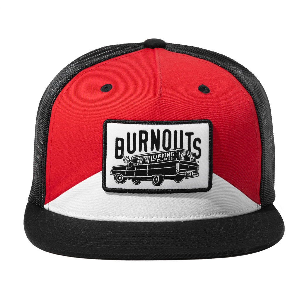 Burnouts Trucker Hat - Red/Black/White